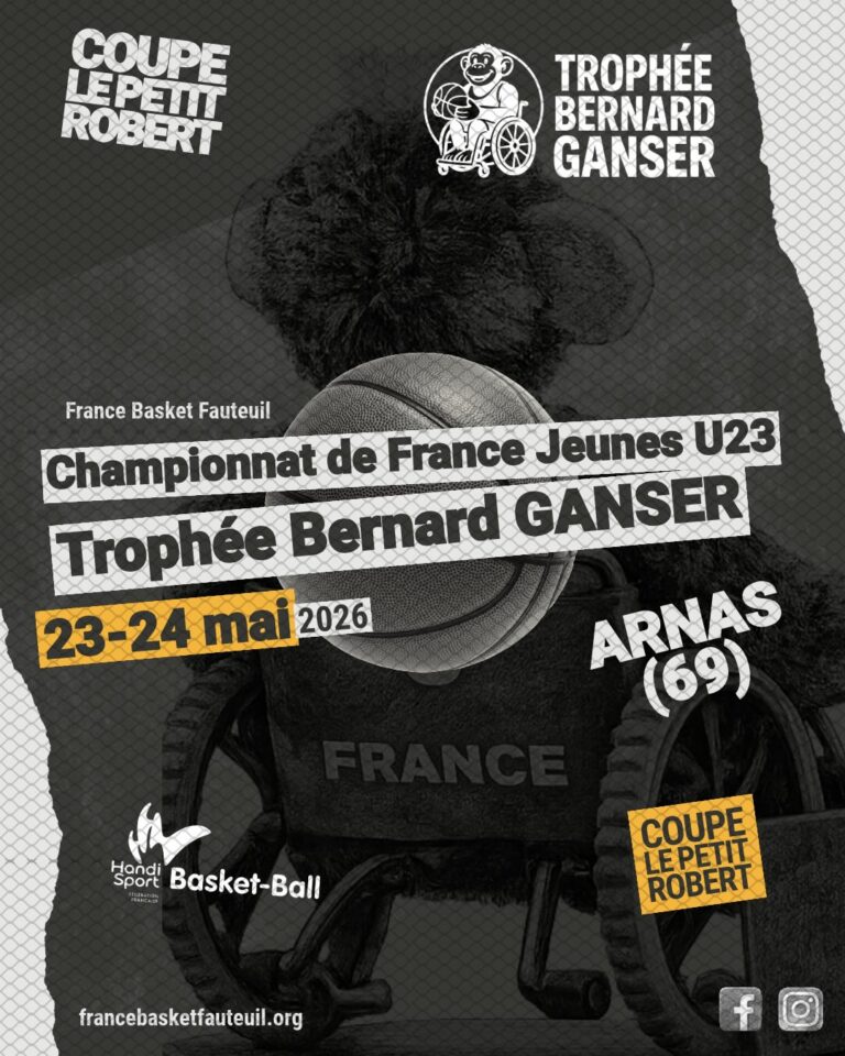Affiche Championnat de France U23 Basket-Fauteuil
